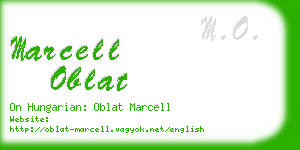 marcell oblat business card